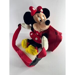 Disney Parks Minnie Mouse Plush Hugging‎ Mini Backpack Vintage